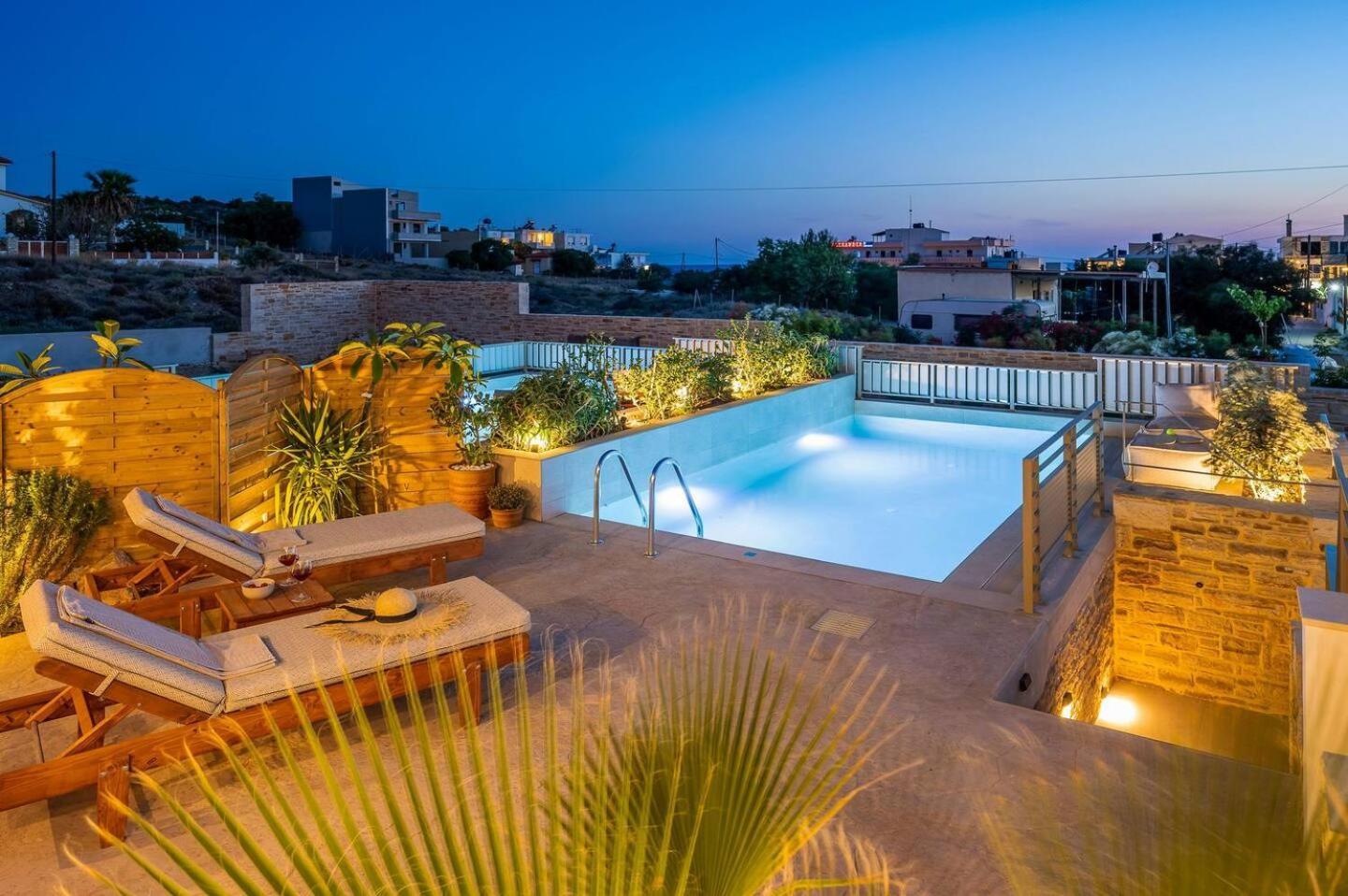 Ammokrinos Luxury Homes,150M From The Beach คาลามากิ ภายนอก รูปภาพ