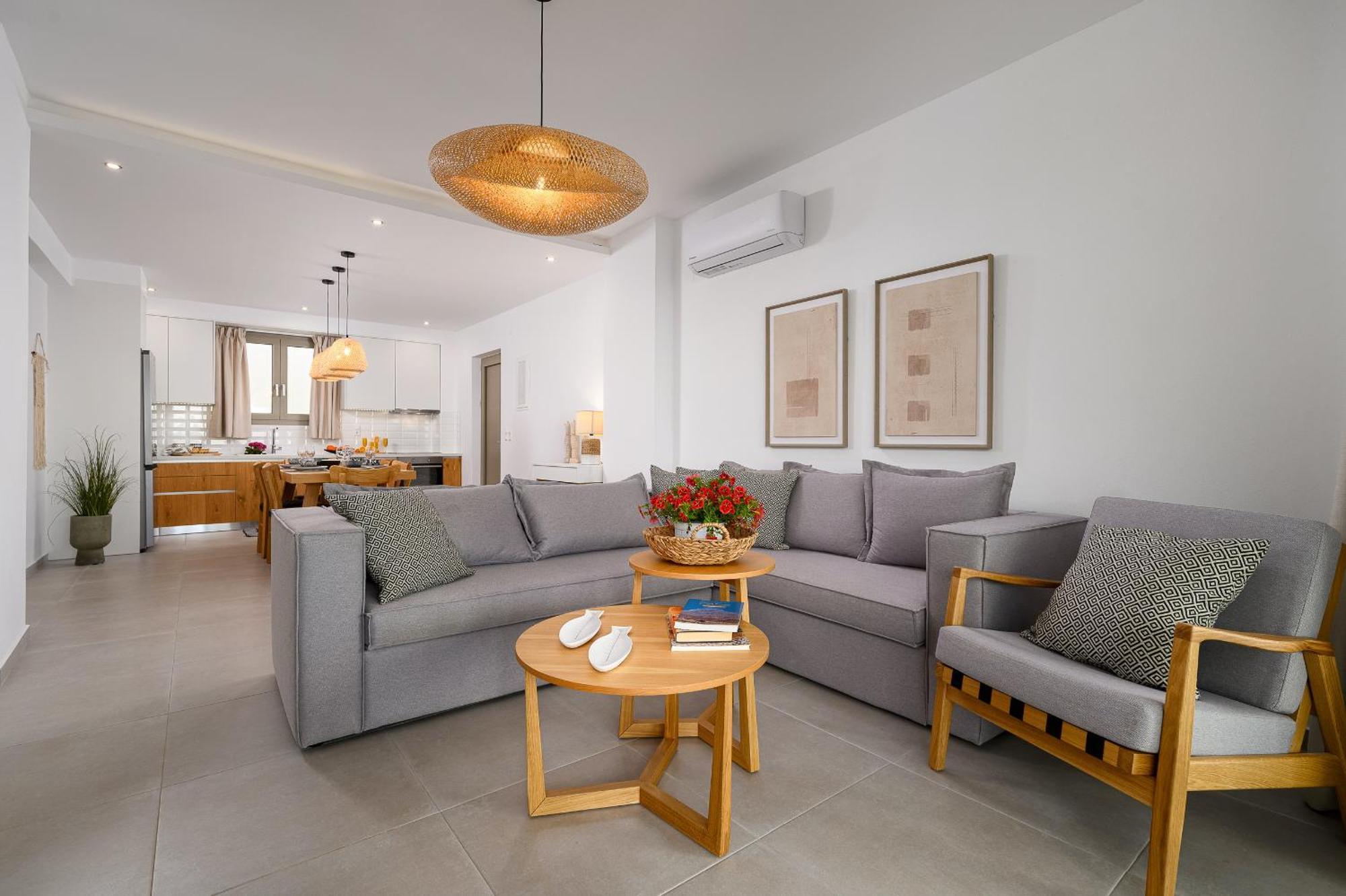Ammokrinos Luxury Homes,150M From The Beach คาลามากิ ภายนอก รูปภาพ