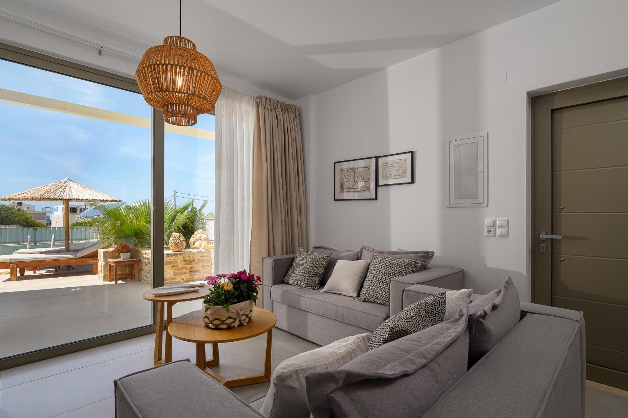 Ammokrinos Luxury Homes,150M From The Beach คาลามากิ ภายนอก รูปภาพ