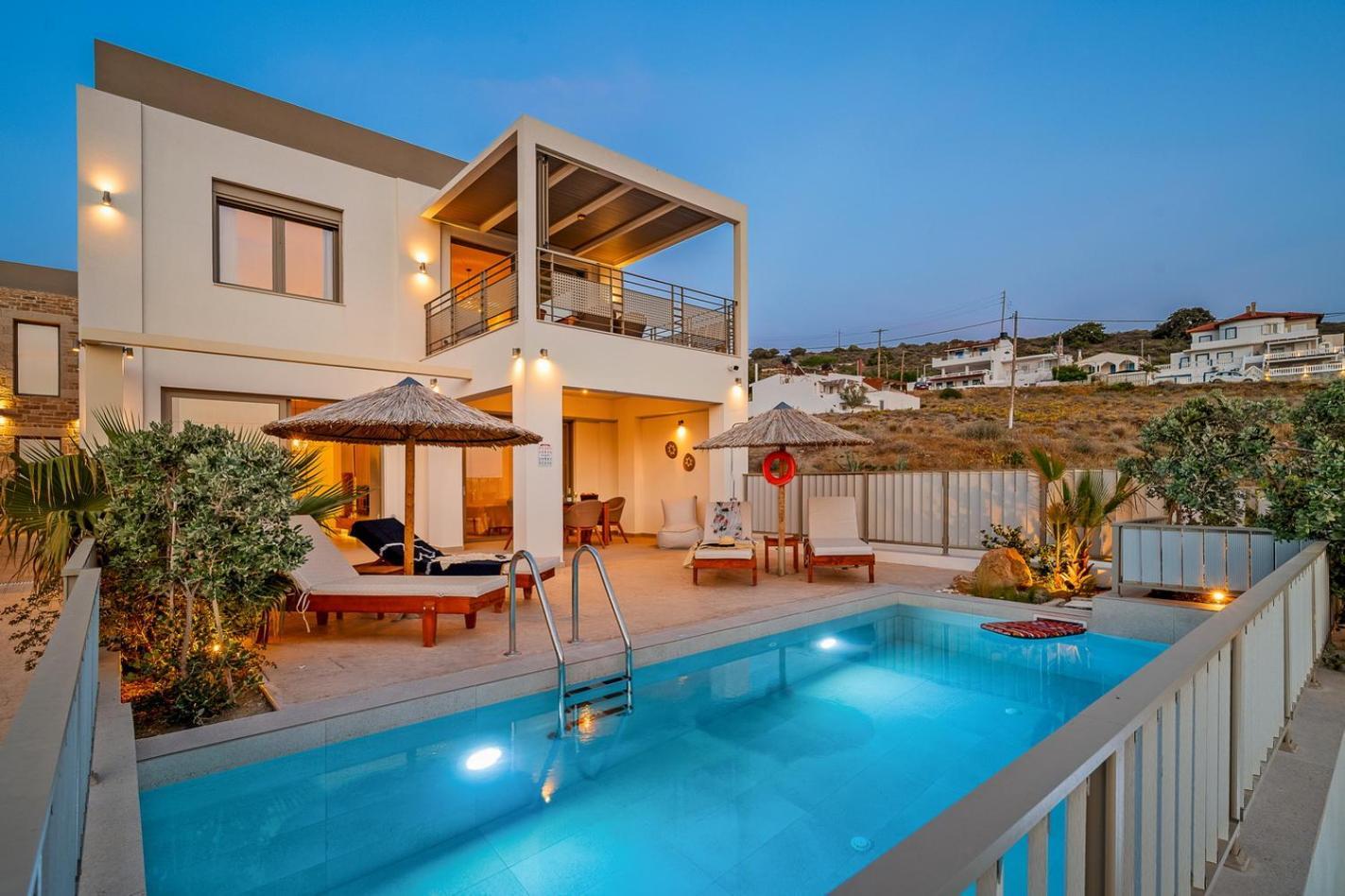 Ammokrinos Luxury Homes,150M From The Beach คาลามากิ ภายนอก รูปภาพ